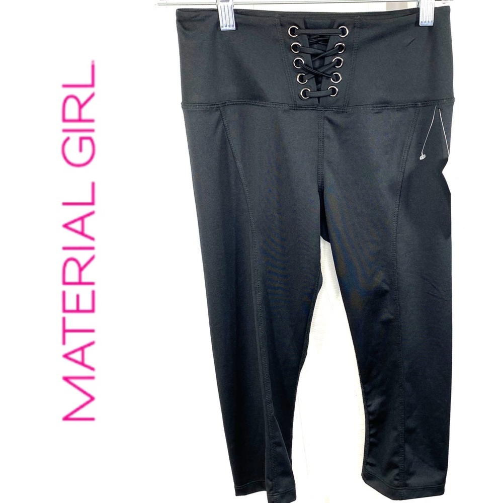 Material Girl Juniors' Tie-Front Biker Shorts